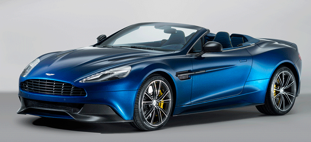 Most expensive cars: Aston Martin Vanquish Volante
