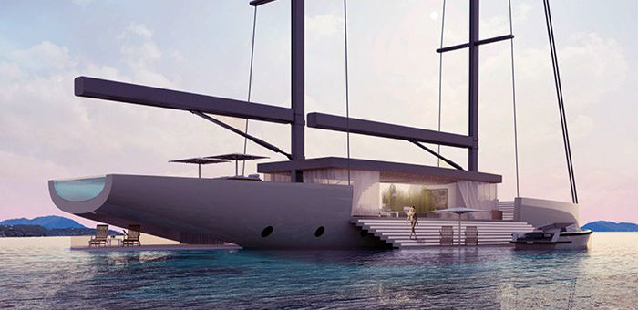 Lujac Desautel SALT yacht overlaps environment with the sea